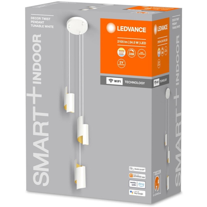 Ledvance - LED Dimbar ljuskrona med upphängning SMART+ DECOR 3xLED/8W/230V vit Wi-Fi