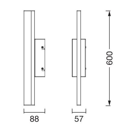 Ledvance - LED Ljusreglerad beröring spegel belysning ORBIS MIRROR LED/10W/230V 60 cm 3000/4000K IP44