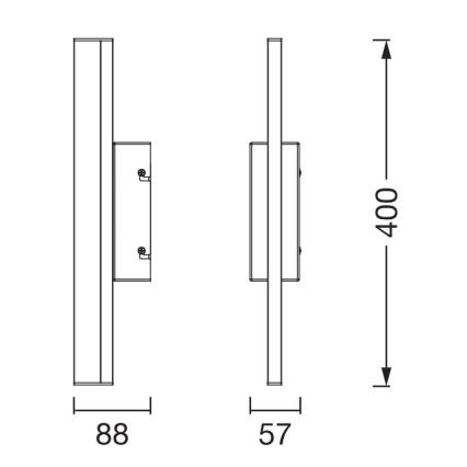 Ledvance - LED Ljusreglerad beröring spegel belysning ORBIS MIRROR LED/6,8W/230V 40 cm 3000/4000K IP44