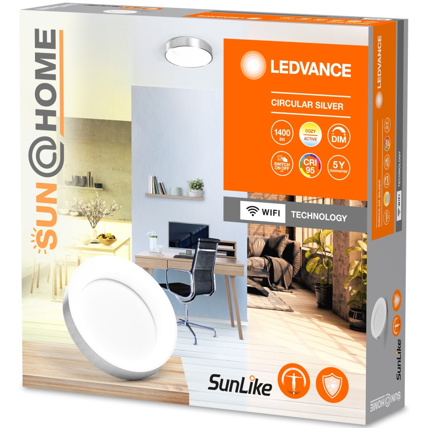 Ledvance-LED Dimbar taklampa SUN@HOME CIRCULAR LED/18,5W/230V Wi-Fi