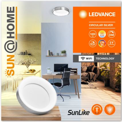Ledvance-LED Dimbar taklampa SUN@HOME CIRCULAR LED/18,5W/230V Wi-Fi