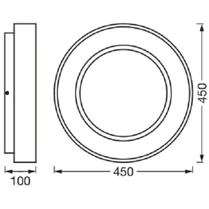Ledvance-LED Dimbar taklampa SUN@HOME CIRCULAR LED/18,5W/230V Wi-Fi