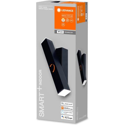 Ledvance - LED ljusreglerad vägglampa  SMART+ CROSS 2xLED/6W/230V 3000-6500K Wi-Fi