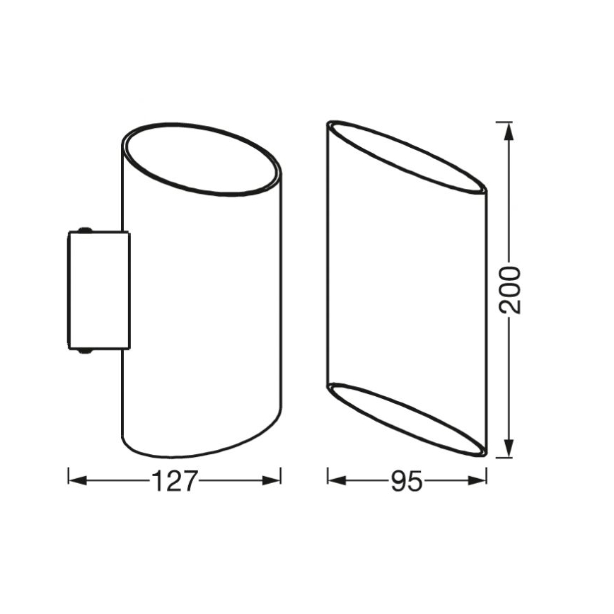 Ledvance - LED ljusreglerad vägglampa  SMART+ CYLINDRO LED/12W/230V 3000-6500K Wi-Fi vit 