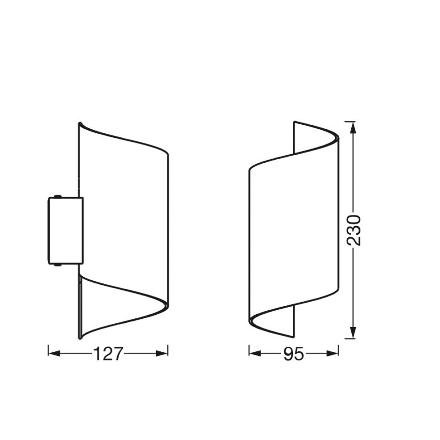 Ledvance - LED ljusreglerad vägglampa  SMART+ TWIST LED/12W/230V 3000-6500K Wi-Fi vit