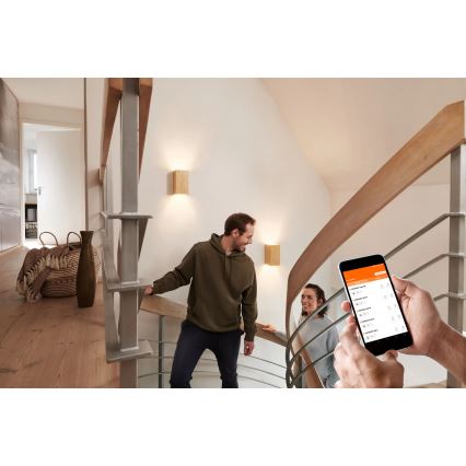 Ledvance - LED ljusreglerad vägglampa  SMART+ WOOD LED/12W/230V 3000-6500K Wi-Fi