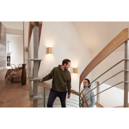 Ledvance - LED ljusreglerad vägglampa  SMART+ WOOD LED/7W/230V 3000-6500K Wi-Fi