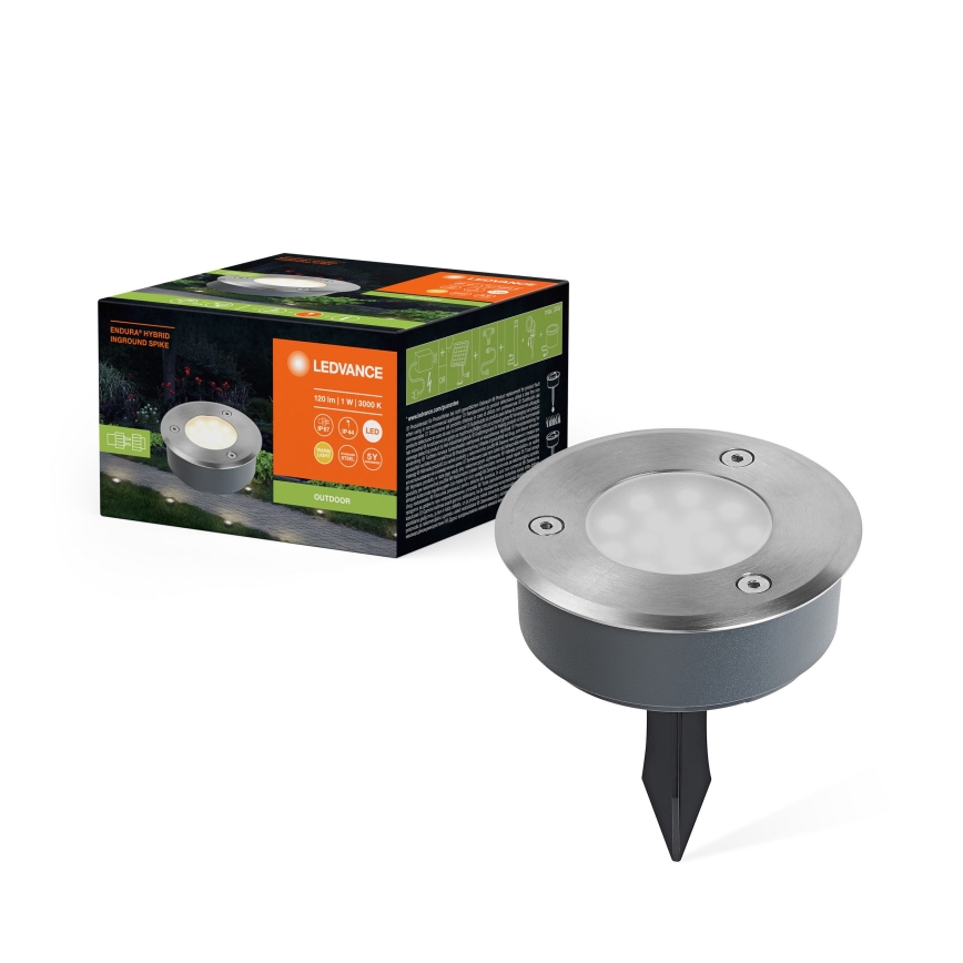 Ledvance - LED-lampa för utomhusbruk ENDURA HYBRID SPIKE LED/1W/12V IP44