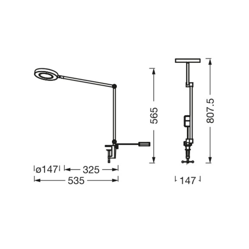 Ledvance - LED ljusreglerad lampa med klämma SUN@HOME LED/15W/230V 2200-5000K CRI 95 Wi-Fi