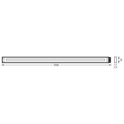 Ledvance - LED ljusreglerad list FLEX COB 5m LED/35W/230V 2700-6500K + fjärrkontroll