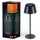 Ledvance - LED Ljusreglerad utomhus rechargeable lampa TABLE LED/2,5W/5V IP54 svart