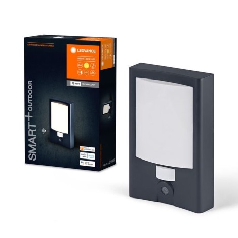Ledvance - LED Ljusreglerad vägglampa med sensor för utomhusbruk och kamera SMART+ LED/22W/230V IP44 Wi-Fi