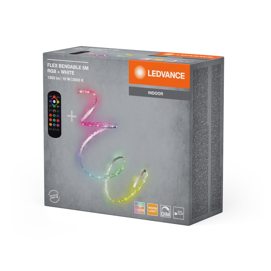 Ledvance - LED RGB dimbar remsa FLEX 5m LED/10W/230V + fjärrkontroll