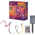Ledvance - LED RGB dimbar solcells-LED-remsa FLEX MAGIC 5m LED/1,6W/3,7V 2000 mAh IP44 + fjärrkontroll
