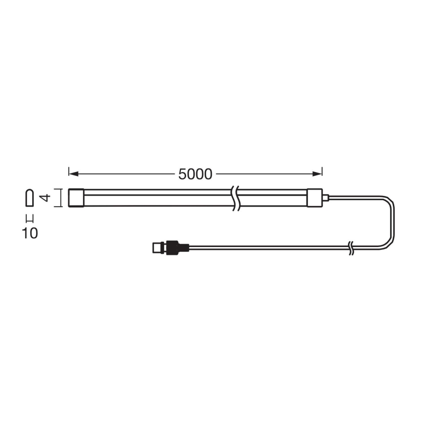 Ledvance - LED RGB dimbar solcellsremsa FLEX MAGIC 5m LED/1,6W/5V + fjärrkontroll
