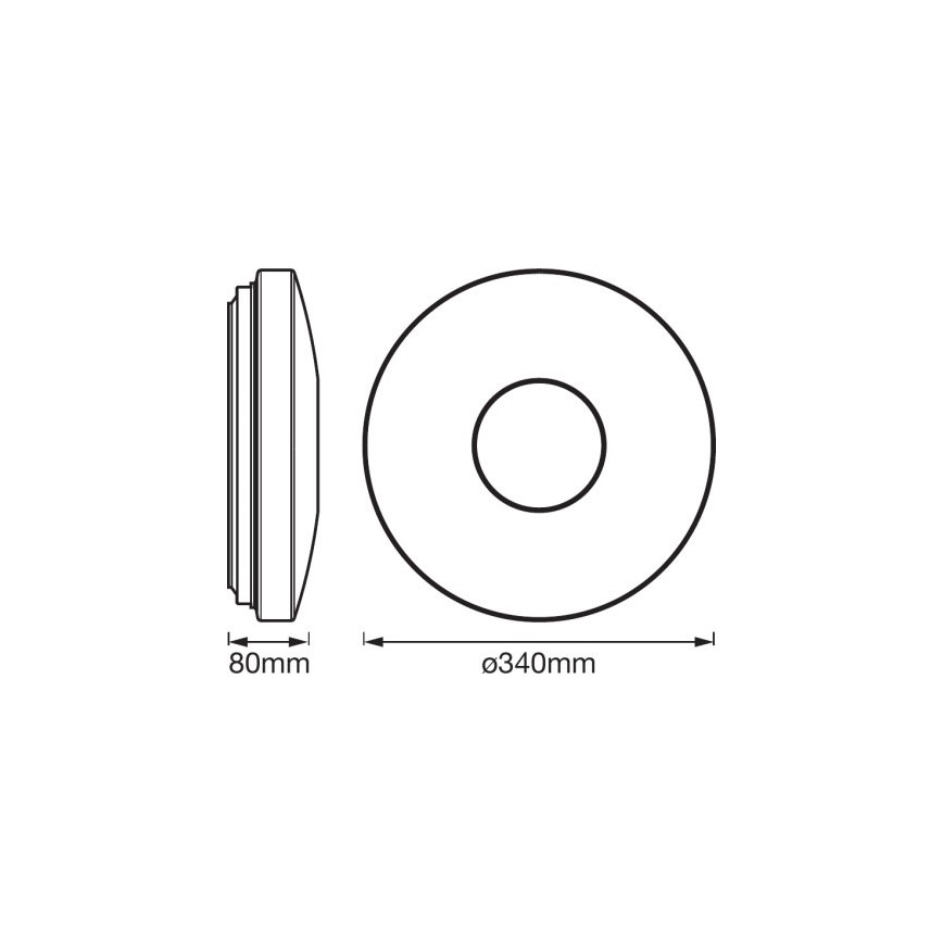 Ledvance - LED RGB Dimbar Takbelysning SMART+ KITE LED/18W/230V Wi-Fi