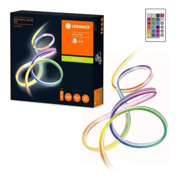 Ledvance - LED RGB Dimbar utomhus ljusslinga FLEX 3m LED/15W/230V IP44 + Fjärrstyrd