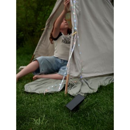 Ledvance - LED RGB dimbar solcellsdriven FLEX MAGIC 3m LED/1,2W/5V IP44 + fjärrkontroll