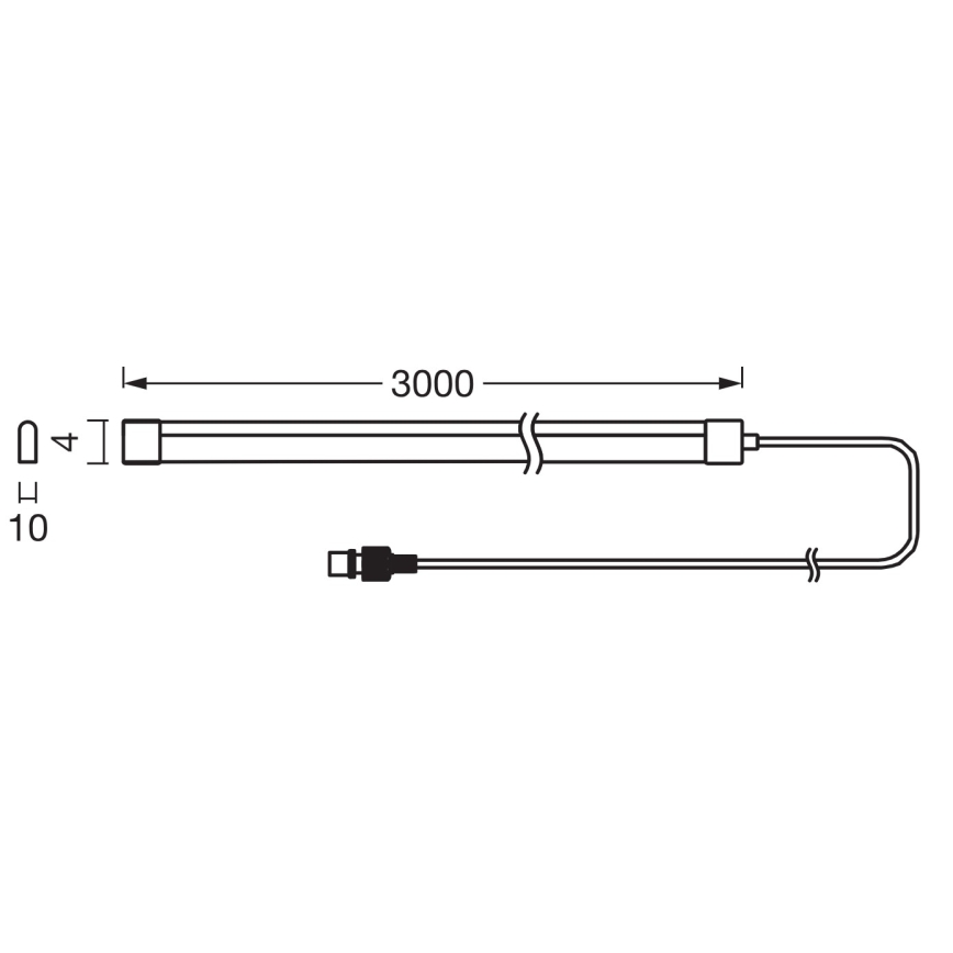 Ledvance - LED RGB dimbar solcellsdriven FLEX MAGIC 3m LED/1,2W/5V IP44 + fjärrkontroll