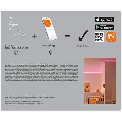 Ledvance - LED RGB+TW Dimbar ljusslinga SMART+ FLEX 2m LED/8,5W/230V Wi-Fi