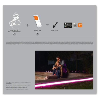 Ledvance - LED RGB+TW Ljusreglerad utomhus list SMART+ FLEX 5m LED/20W/230V 2700K-6500K IP44 Wi-Fi