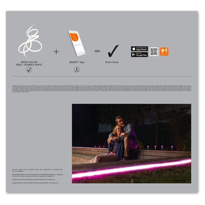 Ledvance - LED RGB+TW Ljusreglerad utomhus list SMART+ FLEX 5m LED/20W/230V 2700K-6500K IP44 Wi-Fi