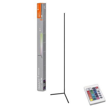 Ledvance - LED RGBW Dimbar golvlampa SMART+ FLOOR LED/20W/230V 2700-6500K Wi-Fi svart + fjärrkontroll