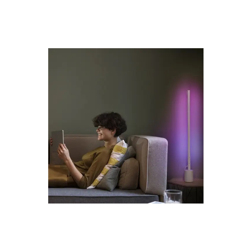 Ledvance - LED RGBW Dimbar golvlampa SMART+ FLOOR LED/8W/230V 2700-6500 Wi-Fi vit+ fjärrkontroll