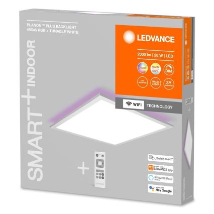 Ledvance - LED RGBW dimmbar panel SMART+ PLANON LED/28W/230V 45x45 cm Wi-Fi + fjärrkontroll