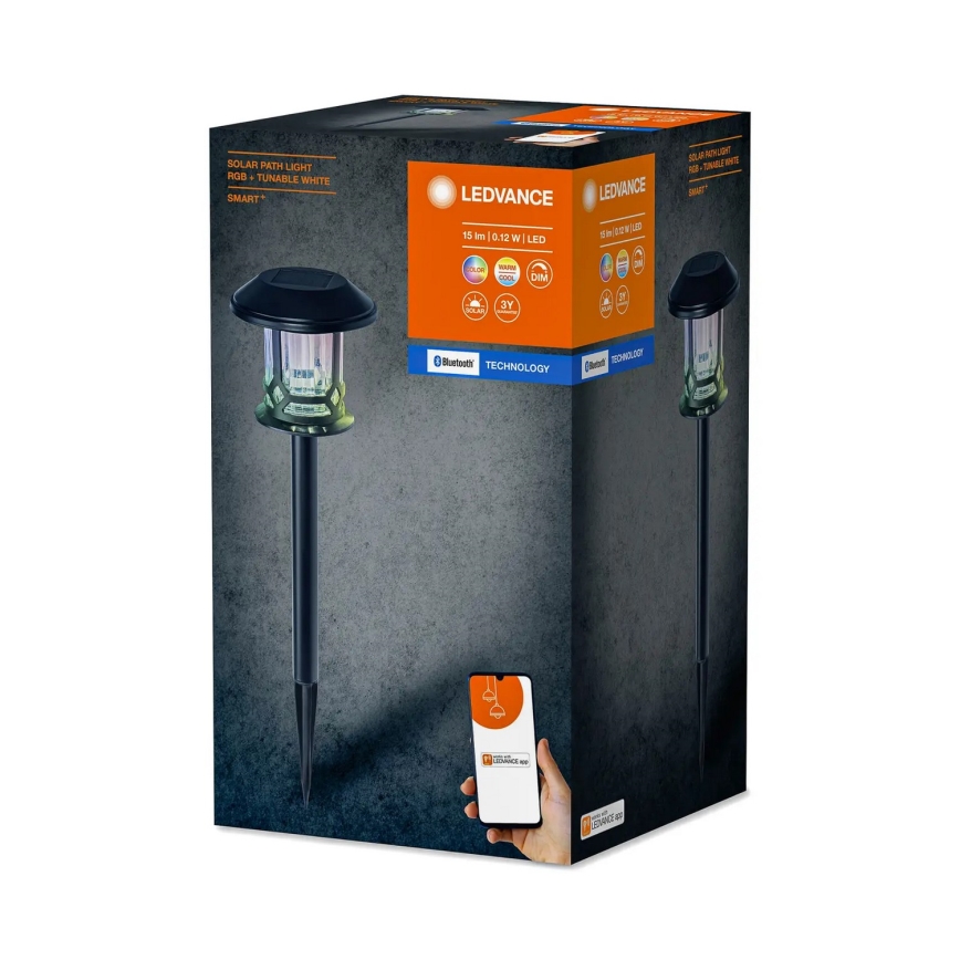 Ledvance - LED RGBW Dimbar solcellslampa SMART+ SOLAR LED/0,12W/3,2V 3000-6500K IP44