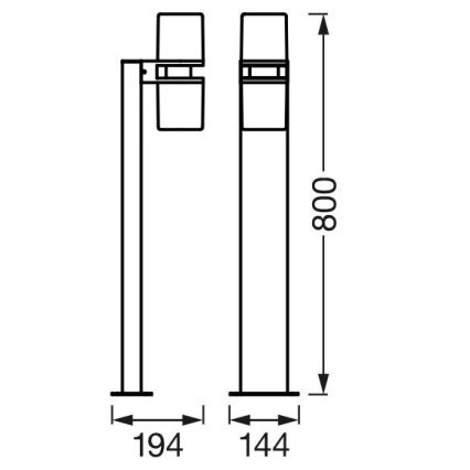 Ledvance - LED RGBW ljusreglerad  venkovní lampa SMART+ FLARE 2xLED/7W/230V Wi-Fi IP44