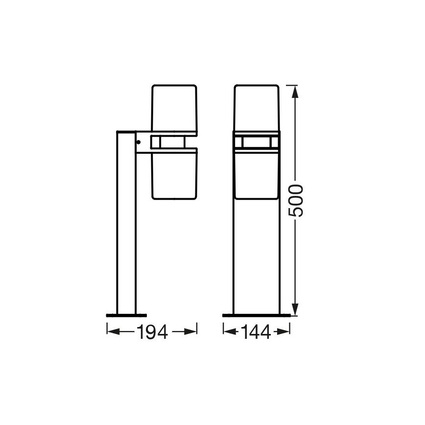 Ledvance - LED RGBW ljusreglerad  venkovní lampa CASCADE 2xLED/7W/230V IP44 Wi-Fi