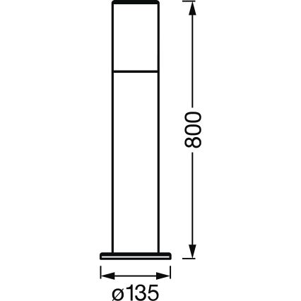 Ledvance - LED RGBW ljusreglerad  venkovní lampa SMART+ PIPE LED/10W/230V Wi-Fi IP44