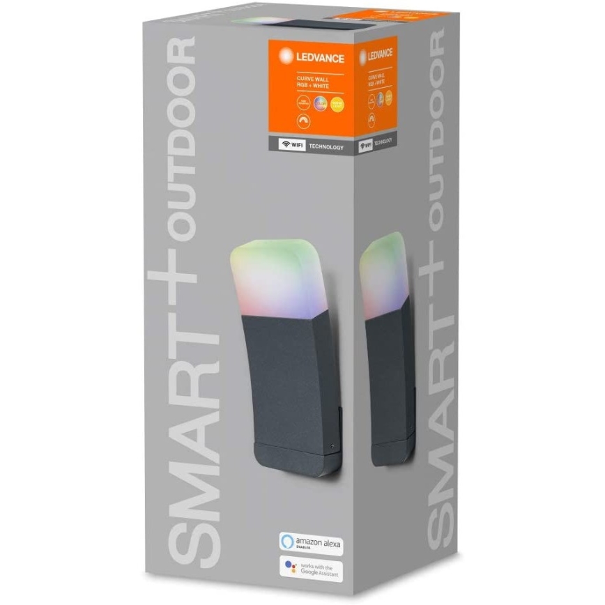 Ledvance - LED RGBW Utomhus Väggbelysning SMART+ CURVE LED/9W/230V IP44 Wi-Fi