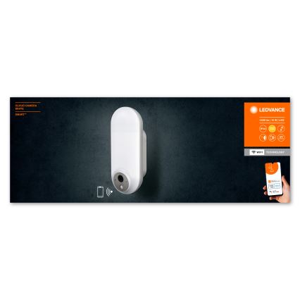 Ledvance - LED RGBW dimbar utomhus vägglampa med sensor och kamera SMART+ LED/15W/230V Wi-Fi IP44