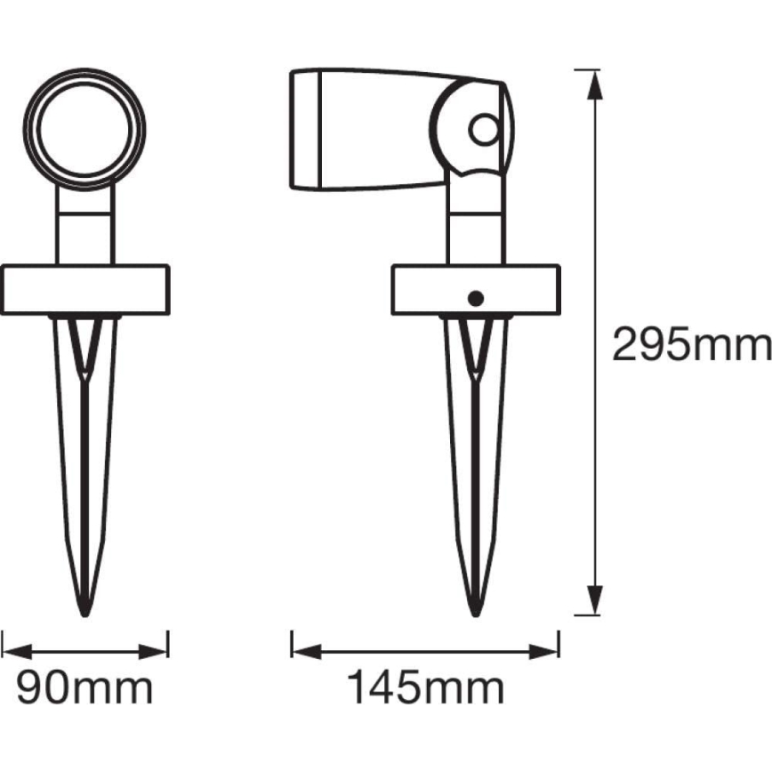 Ledvance - LED RGBW Utomhuslampa SMART+ SPOT LED/4,5W/230V IP65 Wi-Fi