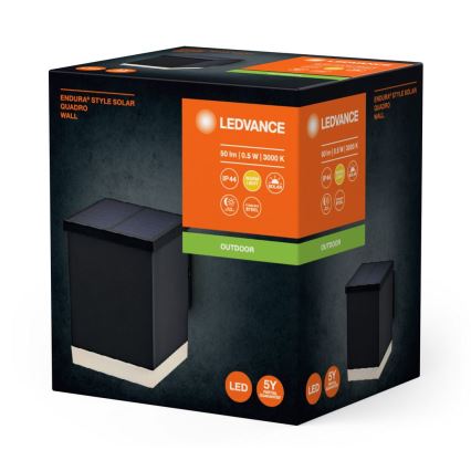 Ledvance - LED Solcellsvägglampa ENDURA STYLE SOLAR LED/0,5W/2,4V 1200 mAh IP44
