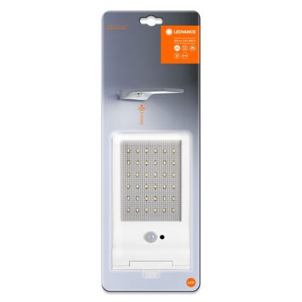 Ledvance - LED solcellsvägglampa med rörelse- och skymningssensor DOORLED LED/3W/3,3V 2000 mAh IP44