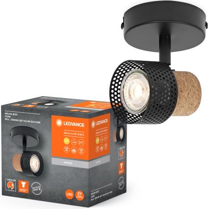 Ledvance - LED Spotlampa DECOR CORK 1xGU10/3,4W/230V