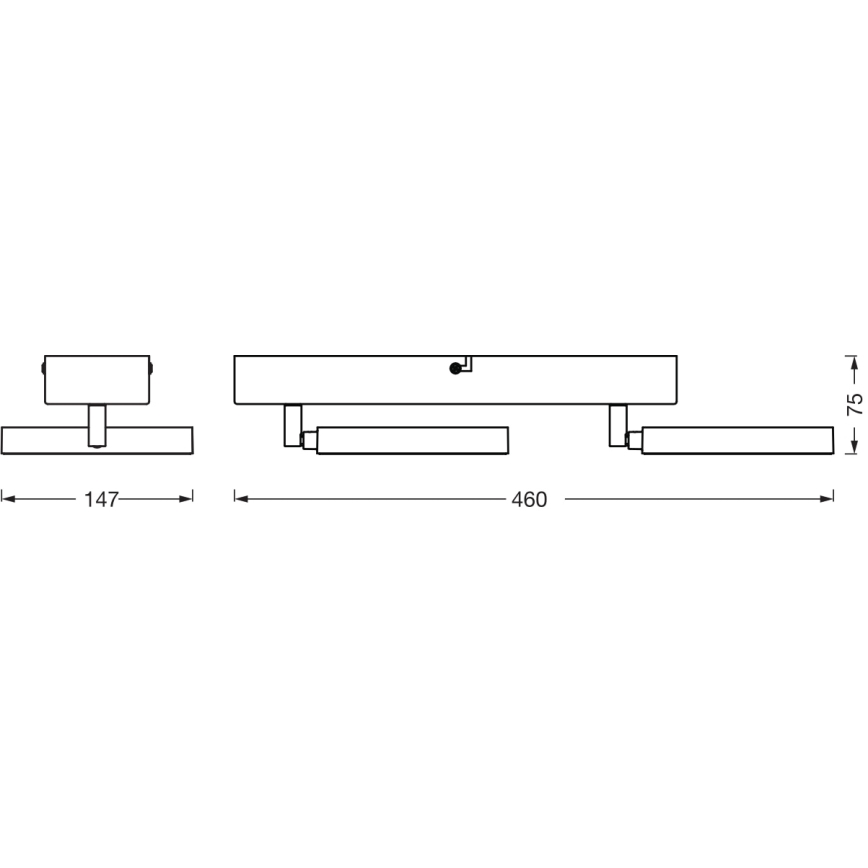 Ledvance - LED Spotlampa DECOR SATURN 2xLED/11W/230V 3000/4200/6500K