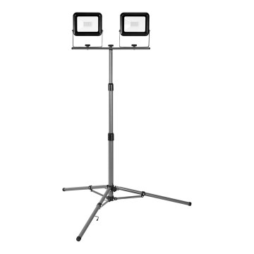 Ledvance - LED strålkastare för utomhusbruk med hållare WORKLIGHT TRIPOD 2xLED/30W/230V 6500K IP65