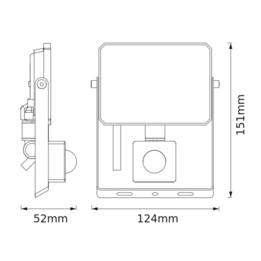 Ledvance - LED-strålkastare med rörelse- och skymningssensor FLOODLIGHT LED/20W/230V 3000K IP65