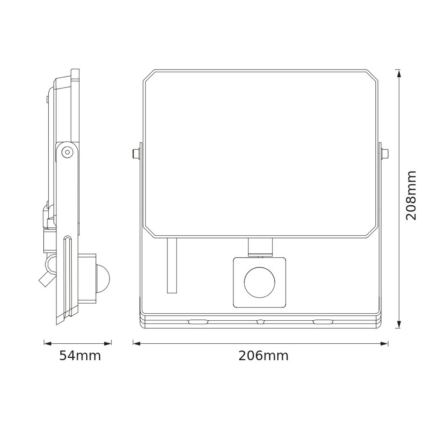 Ledvance - LED-strålkastare med rörelse- och skymningssensor FLOODLIGHT LED/50W/230V 3000K IP65