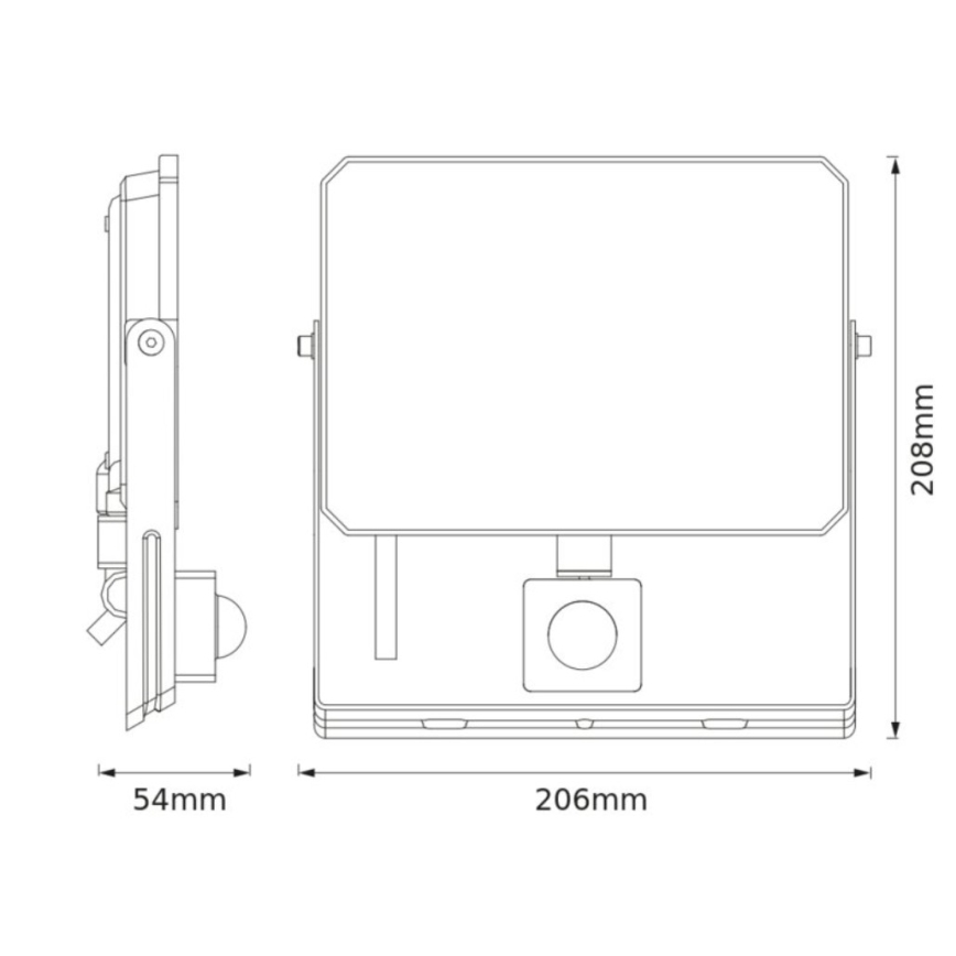 Ledvance - LED-strålkastare med rörelse- och skymningssensor FLOODLIGHT LED/50W/230V 3000K IP65