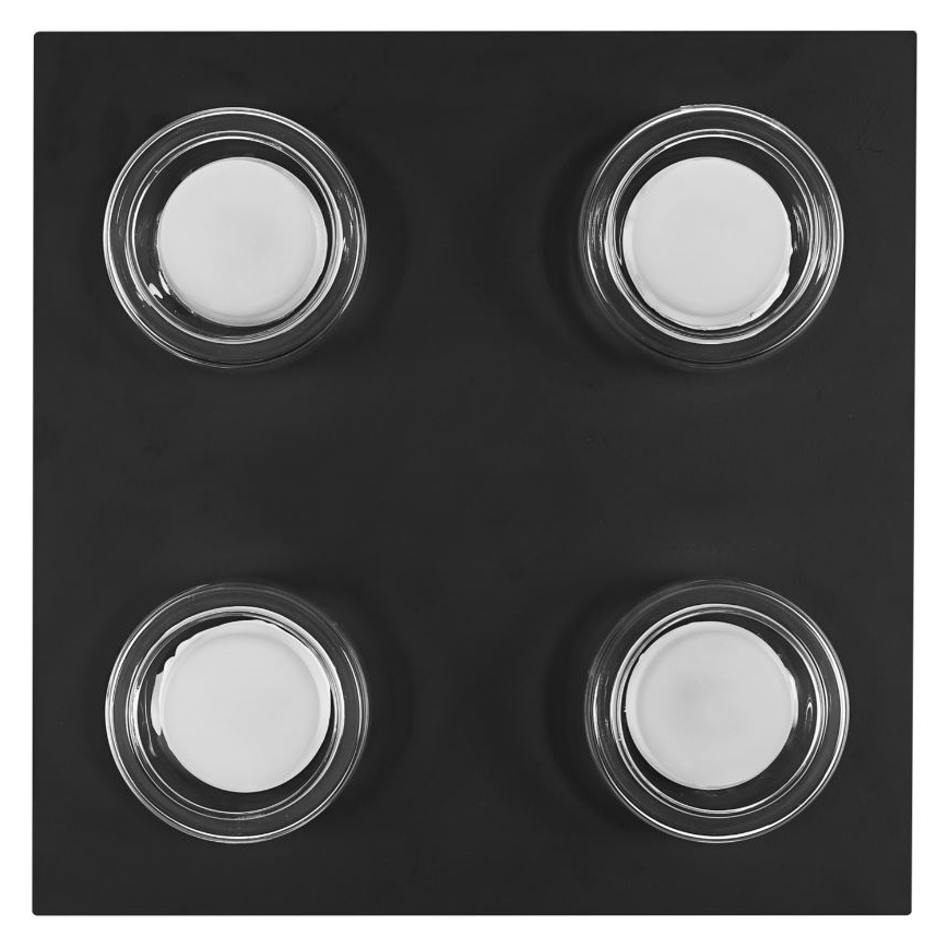 Ledvance - LED taklampa för badrum ORBIS FLAME 4xLED/5,5W/230V 3000/4000K IP44 svart