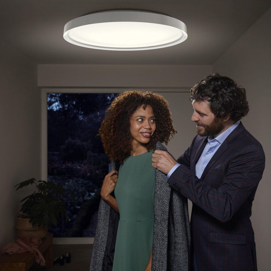 Ledvance - LED taklampa med sensor PLATE LED/32W/230V 3000K