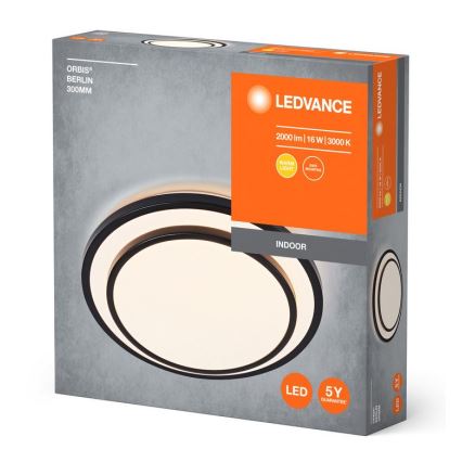 Ledvance - LED taklampa ORBIS BERLIN LED/16W/230V svart