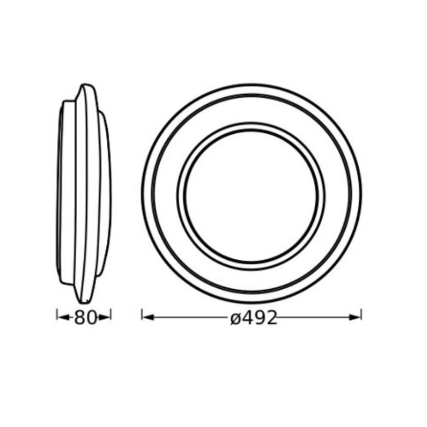 Ledvance - LED taklampa ORBIS BERLIN LED/36W/230V svart