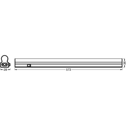 Ledvance - LED Under Cabinet Light with Sensor BATTEN LED/8W/230V 60 cm