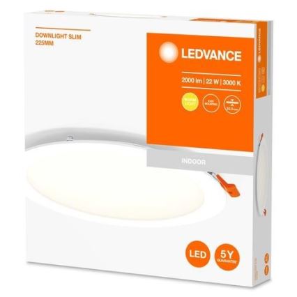Ledvance - LED upphängd taklampa  SLIM LED/22W/230V 3000K